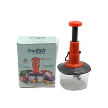 Manual Food Chopper (650ml): 3 Stainless Steel Blades, Locking System, Anti - Slip Base - Justgrabit Inc.