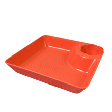 Plastic Plates with Dipping Saucer & Round Dip Part (1 Pc / 18×16 Cm / 1 Pc) - justgrabit.in | Just Grab It