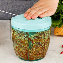 Manual Stainless Steel Vegetable Chopper – Compact, Extra Sharp with 5 Blades - Justgrabit Inc.