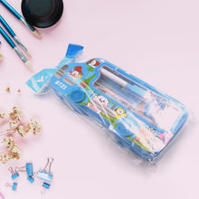 Bus Shape Compass Box for Boys, Kids School Accessories | Pencil Box with Wheels for Girls and Kids, String Operated Case Students School Supplies - Stationery Set Organizer Birthday Return Gift for Kids - Justgrabit Inc.