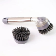 Cleaning Brushes Set, Scrub Brush Bathroom Brush, Long Handle Liquid Dispenser Pot Washing Brush - justgrabit.in | Just Grab It