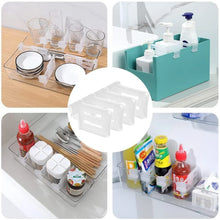 Refrigerator Internal Drawer Shelf Divider Clip (4 Pcs Set) - justgrabit.in | Just Grab It