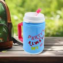 Insulated Mug with Lid Handle Flexible Straw with Cap (709 ML) - Justgrabit Inc.