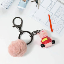 Cute Cartoon Keychain with Fluffy Pom (1 Pc / Mix Design) - Justgrabit Inc.
