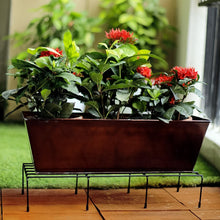 Metal Rectangle Flower plant stand for balcony (60×20 Cm / 2 Pc Set) - justgrabit.in | Just Grab It