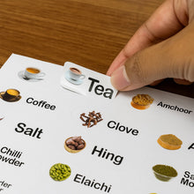 Kitchen Spice Jar Label Sticker Sheet (1 Sheet) - justgrabit.in | Just Grab It