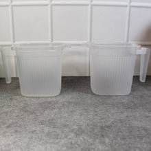 Plastic Transparent Bathroom Water Mug (4 pc / Mix colour / 1000 ML) - justgrabit.in | Just Grab It