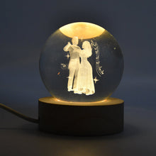 3D Crystal Ball lamps With Base (1 Pc) - justgrabit.in | Just Grab It