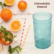 Set of 6 Unbreakable Transparent Plastic Water Glasses (300ml) - justgrabit.in | Just Grab It
