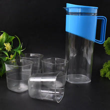 Transparent Stylish Premium Jug with Elegant Handle (2000 ML Jug Approx & 4 Pcs Plastic Glass) - Justgrabit Inc.