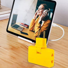Wireless 3 in 1 Foldable Wall Plug Adapter / Socket / Converter (1 Pc) - justgrabit.in | Just Grab It