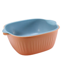 Plastic Washing Bowl & Strainer Basket for Kitchen Use - justgrabit.in | Just Grab It