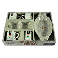 Sunday Funday 6 - Piece Tea Set – Platter & Dual Bowl - Justgrabit Inc.