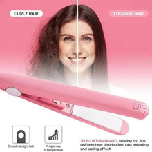 Beauty and Personal Care Professional Ceramic Plate Mini Hair Styler Straightener and Curler - Justgrabit Inc.