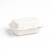 FresheeClamshell Takeaway Compostable Bagasse Food Box 9x6x3 Inch – 10 Pcs Pack - justgrabit.in | Just Grab It