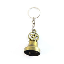 Om Symbol Temple Bell Metal Keychain (1 Pc) - justgrabit.in | Just Grab It