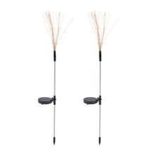Solar Powered Warm White Starburst Firework Garden Light Set (2 Pc / 120 LED) - justgrabit.in | Just Grab It