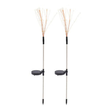 Solar Powered Multicolor Starburst Firework Garden Light Set (2 Pc / 150 LED) - justgrabit.in | Just Grab It