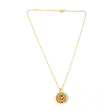Traditional Gold - Tone Round Jhumka Pendant Chain Necklace (1 Pc) - justgrabit.in | Just Grab It