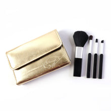 4 in 1 Professional Makeup Brush Set with Premium Storage Pouch (1 Pc) - justgrabit.in | Just Grab It
