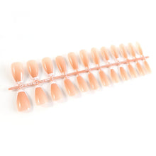 Elegant Nude Glossy Artificial Nail Tips fake nails (24 Pc Set) - justgrabit.in | Just Grab It