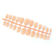 Elegant Nude Glossy Artificial Nail Tips fake nails (24 Pc Set) - justgrabit.in | Just Grab It
