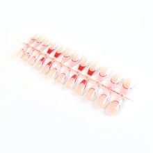 Elegant Nude Glossy Artificial Nail Tips fake nails (24 Pc Set) - justgrabit.in | Just Grab It