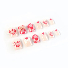 Premium Artificial False Nail Set with Mix Design fake nails - (Set) - justgrabit.in | Just Grab It