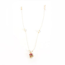 Traditional Lotus Motif Pendant Chain (1 Pc) - justgrabit.in | Just Grab It