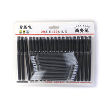 Refillable Black Marker Pen with Extra Ink Refills 20 pieces (1 Set) - justgrabit.in | Just Grab It