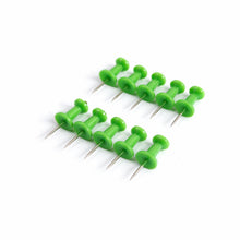 Green Plastic Push Pins Thumb Tacks for Notice Board (10 Pc) - justgrabit.in | Just Grab It