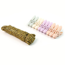 Clothes Drying Rope with Multipurpose Cloth Clips (1 Set) - justgrabit.in | Just Grab It