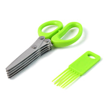 Premium 5 - Blade Multipurpose Kitchen Scissors with Cleaning Comb - justgrabit.in | Just Grab It