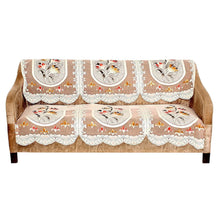 Elegant Floral Sofa Protector Runner - (Set / 132x28 Inch) - justgrabit.in | Just Grab It