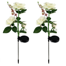 Solar Powered Decorative Garden Flower Lights Set of 2 - justgrabit.in | Just Grab It