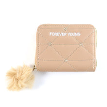 Stylish Kids Wallet with Soft Fur Zip Puller (1 Pc) - justgrabit.in | Just Grab It