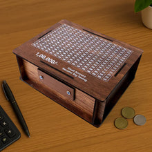 Big Wooden Savings Challenge Money Bank / Piggy Bank - (1 Pc) - justgrabit.in | Just Grab It