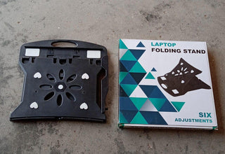 Adjustable Laptop Stand Patented Riser. With Portable Mobile Stand - Justgrabit Inc.