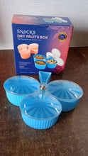 Premium 3 - Compartment Revolving Dry Fruit Box (1 Pc) - justgrabit.in | Just Grab It
