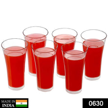 Stylish look Plastic Juicy Glass, Transparent Glasses Set 300ml (6pcs) - Justgrabit Inc.