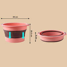 Multi - Purpose Portable Collapsible Folding Tub, with Hanging Hole & Save Storage Space, Also use for Foot Spa. - Justgrabit Inc.