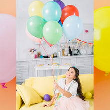 Big Size Balloons Kinds of Rainbow Party Latex Balloons for Birthday / Anniversary / Valentine's / Wedding / Engagement Party Decoration Multicolor (3 Pcs Set - Justgrabit Inc.