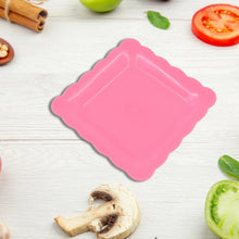 Square Plastic Dinner Plate Snacks / Breakfast, Restaurant Serving Trays Home School Coffee Hotel Kitchen Office (8 Pcs Set) - Justgrabit Inc.