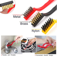 3 - Piece Mini Wire Brush Set: Tackle Tough Cleaning Jobs (Multi - Material) - Justgrabit Inc.