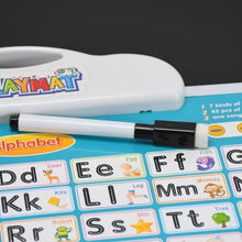 Learning Board 2in1 - Educational PAD for Kids Musical Board for Alphabet ABC Learning Toy Play Mat & Drawing with One Doodle Pen - justgrabit.in | Just Grab It