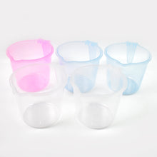 Plastic Round Transparent Bath Water Mug (5 pc / Mix colour / 1200 ML) - justgrabit.in | Just Grab It