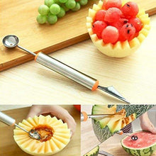 Multifunctional 2 1 Melon Baller - Stainless Steel Dig Scoop Fruit Carving Knife - justgrabit.in | Just Grab It