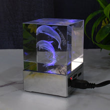 3D Mix Design LED Light, Desk Decor, LED Light Base, USB Charging (1 Pc / Mix Design) - justgrabit.in | Just Grab It