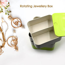 4 Layers Jewelry Box, 360 Degree Rotating Jewelry Box, Jewelry and Earring Organizer Box, Accessory Storage Box - justgrabit.in | Just Grab It