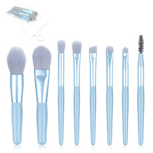 8 - Piece Mini Makeup Brush Kit – Portable Premium Synthetic Set with Case (Mix Colors) - Justgrabit Inc.